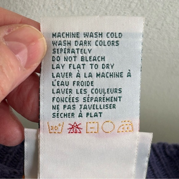 Vintage Northern Reflections Purple Embroidered Floral Cardigan Sweater - Picture 11 of 14